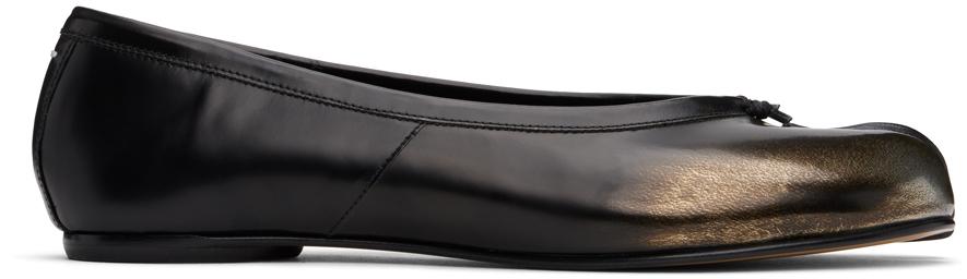 Maison Margiela レディース ブラック Tabi バレエシューズ フラット 