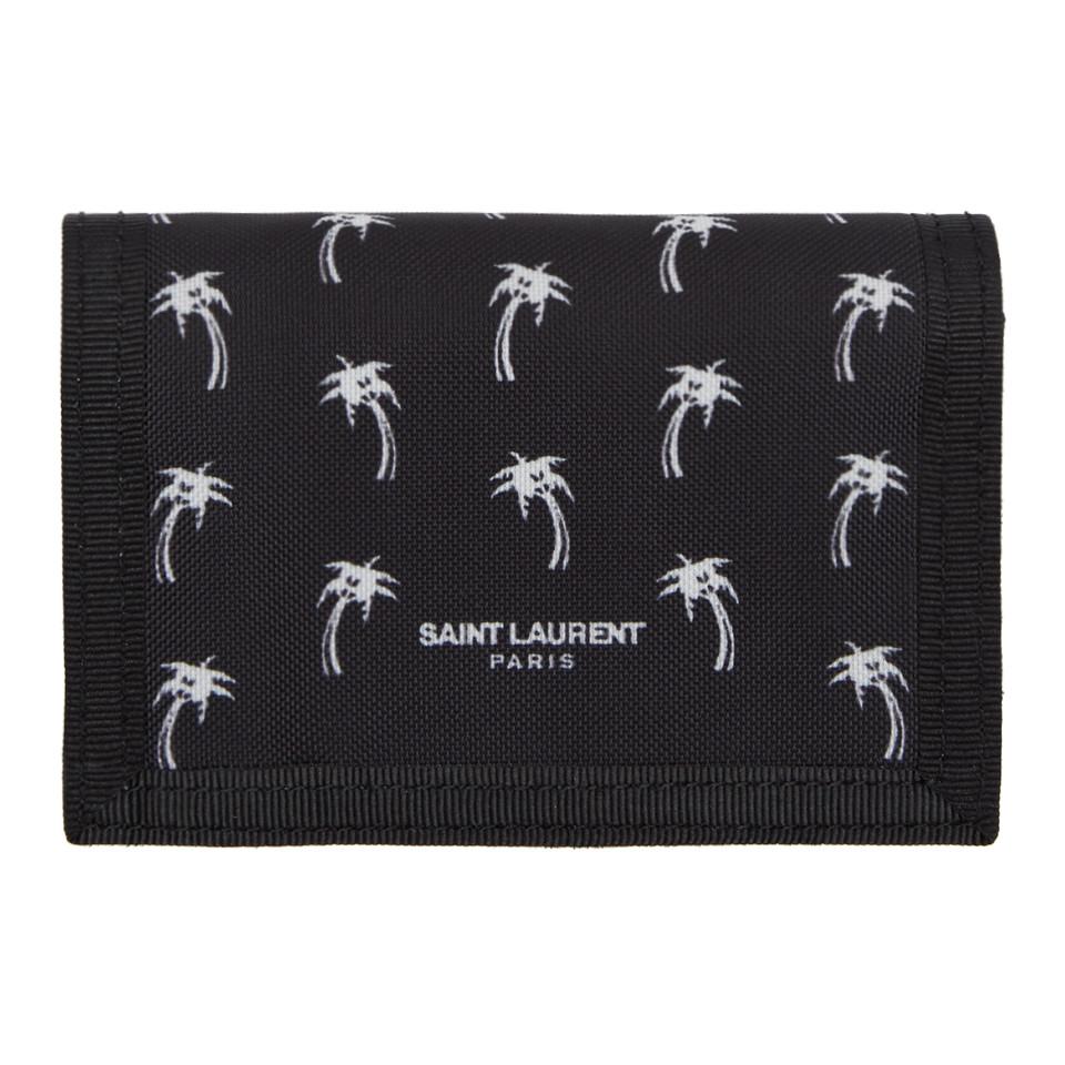 saint laurent palm tree wallet