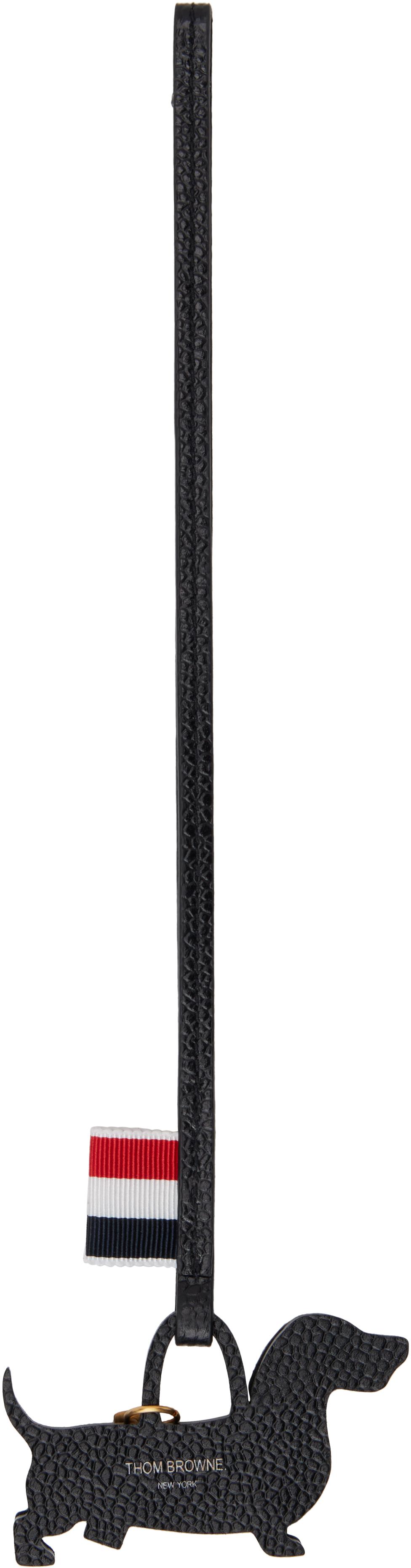 【関税込み】Thom Browne ブラック Hector キーチェーン Thom Browne Hector Pebbled Leather Shoulder Bag | Black