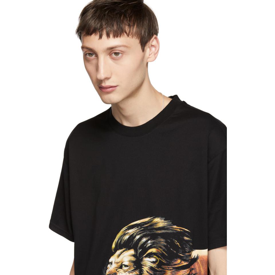 Givenchy Lion Print T-shirt in Black for Men | Lyst