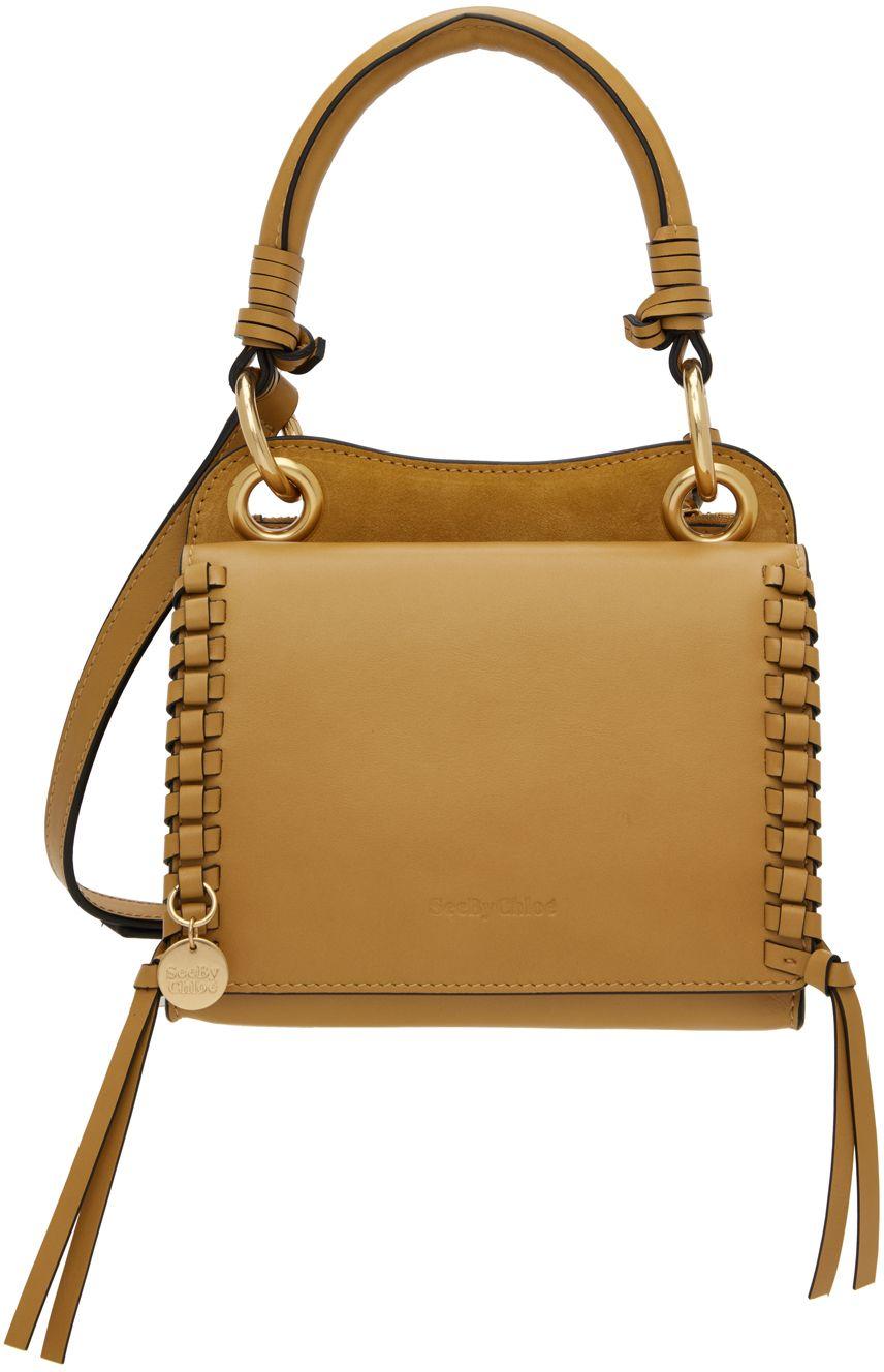 See By Chloé Mini Tilda Top Handle Bag in Natural | Lyst