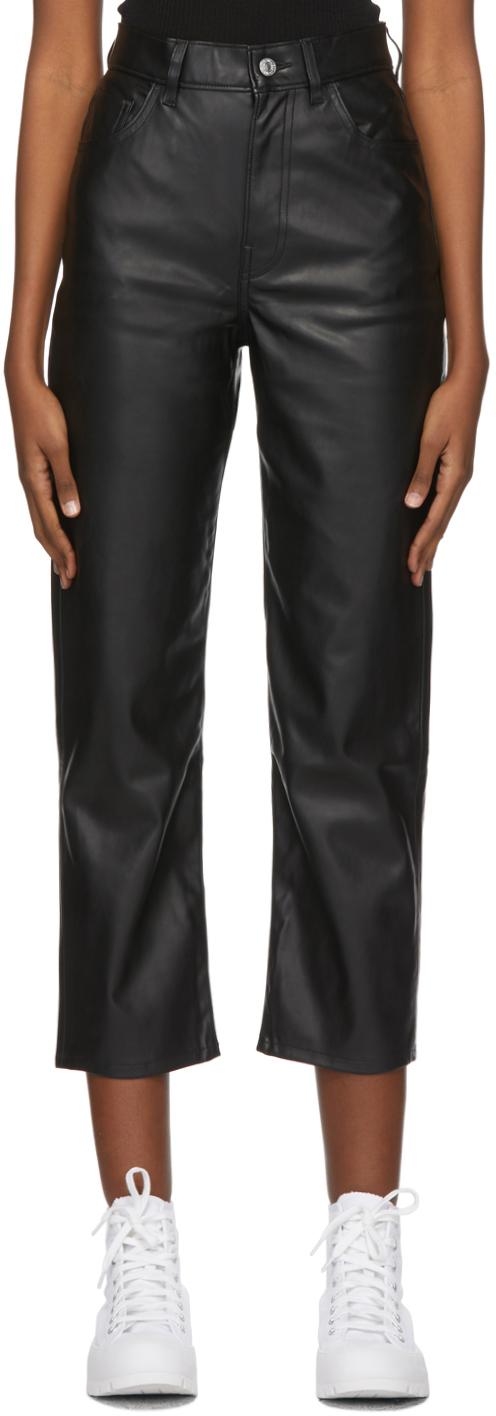 Levi's Black Faux-leather Ribcage 