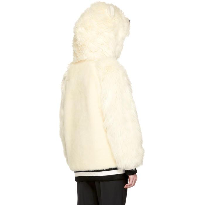 off white bear jacket