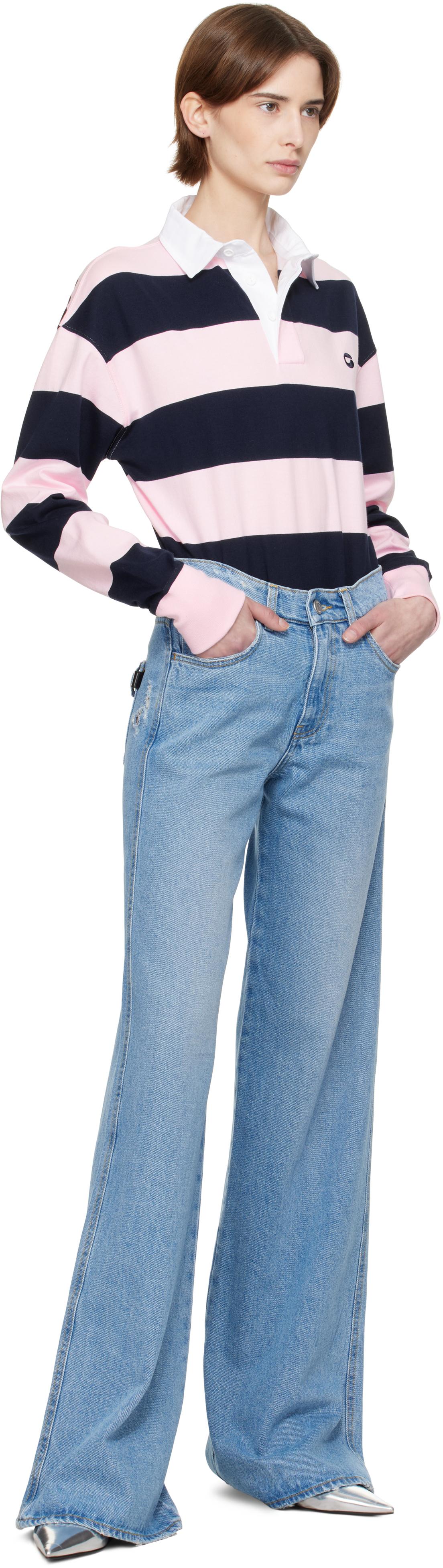 【関税込み】Coperni ネイビー&ピンク ボーダー ボディスーツ Coperni ネイビー&ピンク ボーダー ボディスーツ ブルー | Lyst