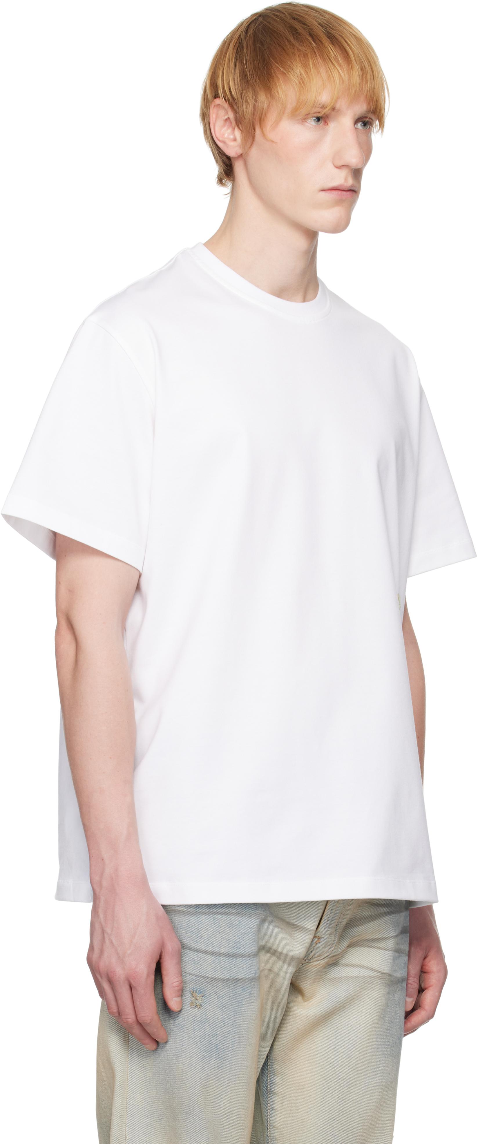 ★WOOYOUNGMI★ ホワイト Palm Tree グラフィックTシャツ White Palm Tree Graphic T-Shirt - WOOYOUNGMI