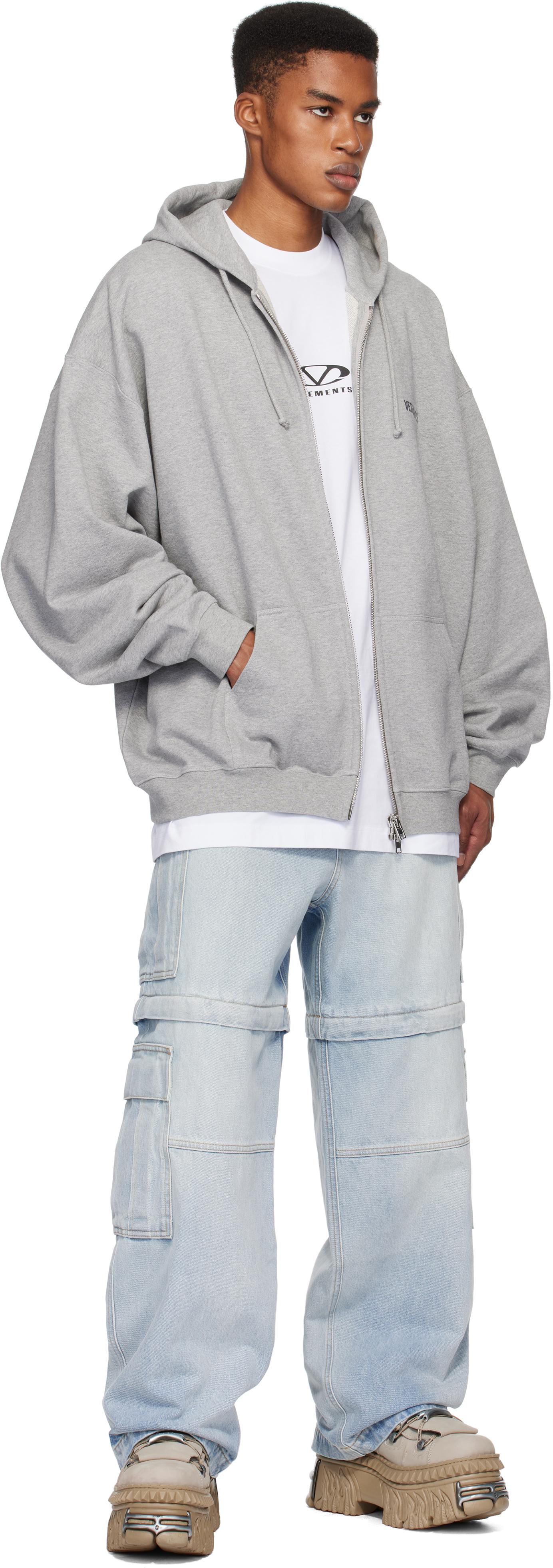 【VETEMENTS】グレー ロゴ刺繍 オーバーサイズ フーディ vetements-GREY-MELANGE-.jpeg