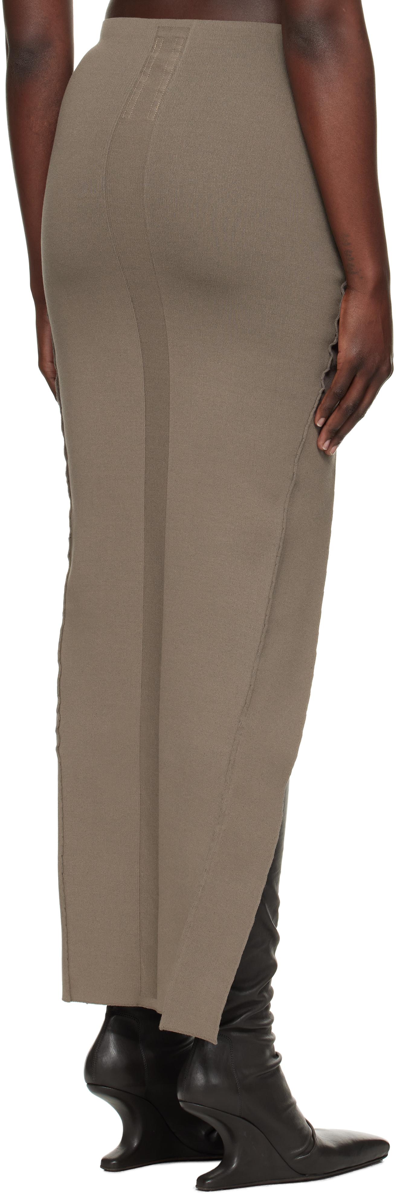 Rick Owens Hollywood Theresa Midi Skirt in Black | Lyst