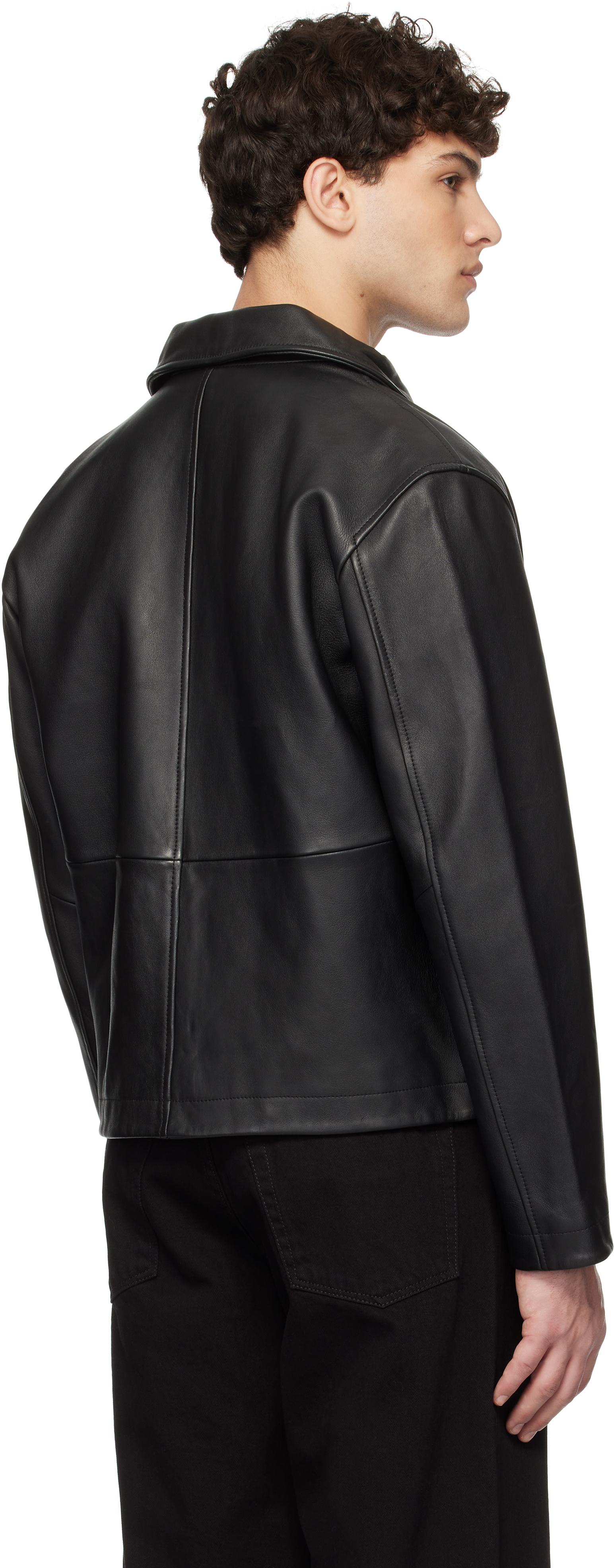 sunflower Short Leather Jacket in Black for Men | Lyst