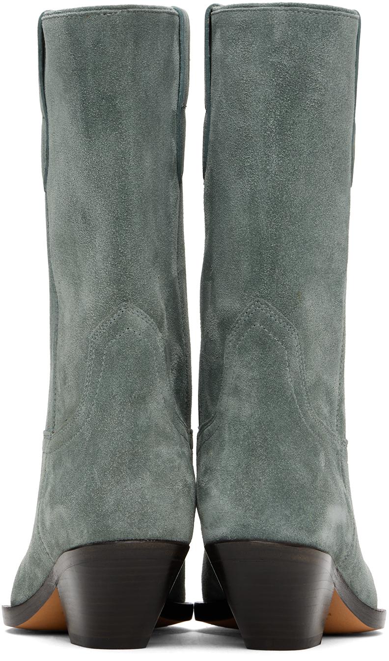 Isabel Marant Dahope Cowboy Boots in Green Lyst