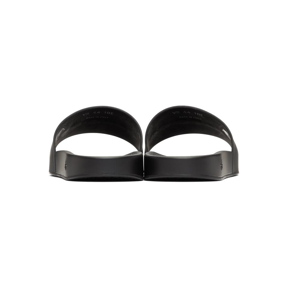 Dior Rubber Sandals in Black for Men - Lyst