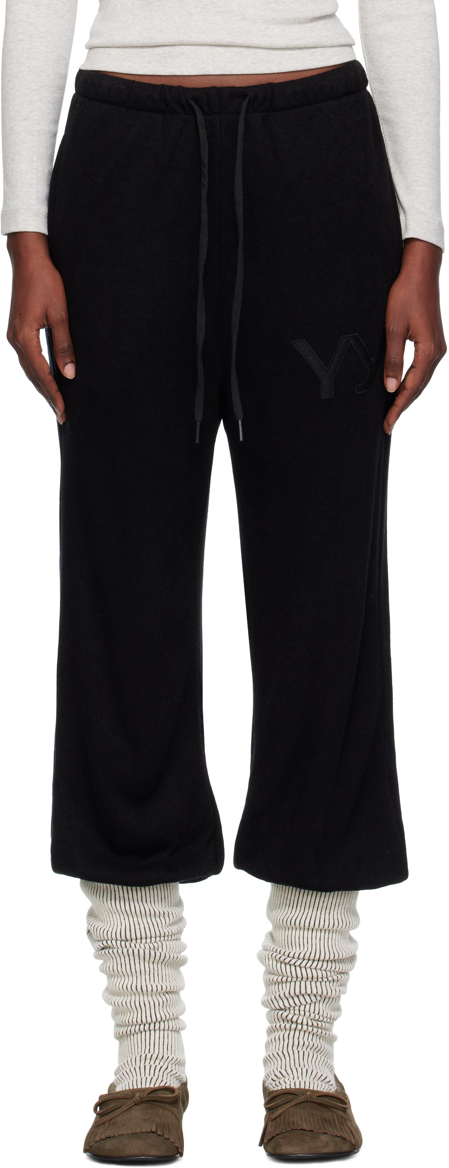 OPEN YY Layered Knee Socks Lounge Pants in Black | Lyst