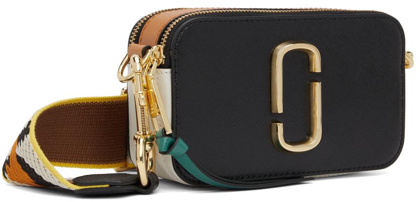 Marc jacobs snapshot bag black and gold hotsell