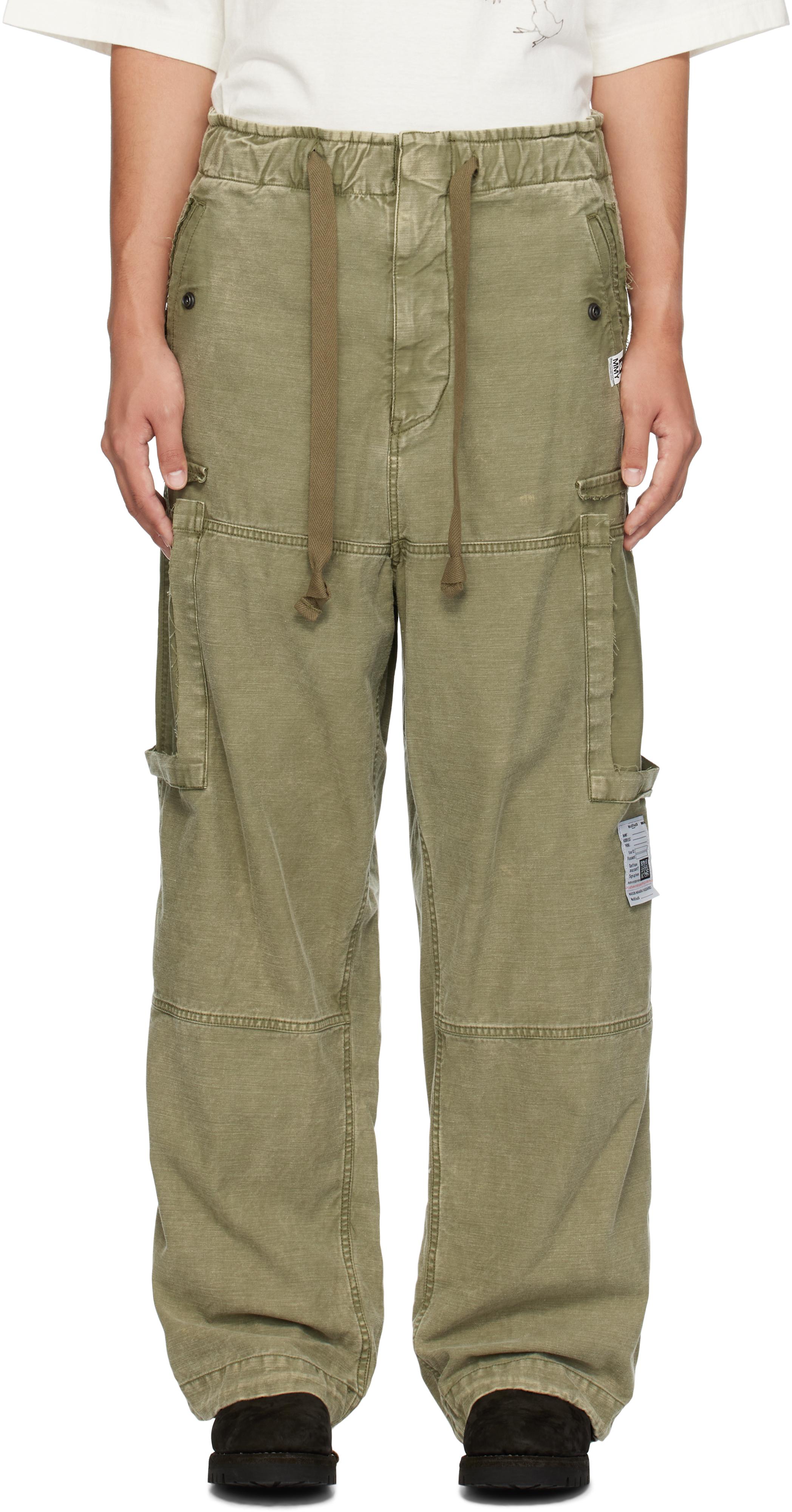 Maison MIHARA YASUHIRO コットンサテン カーゴパンツ