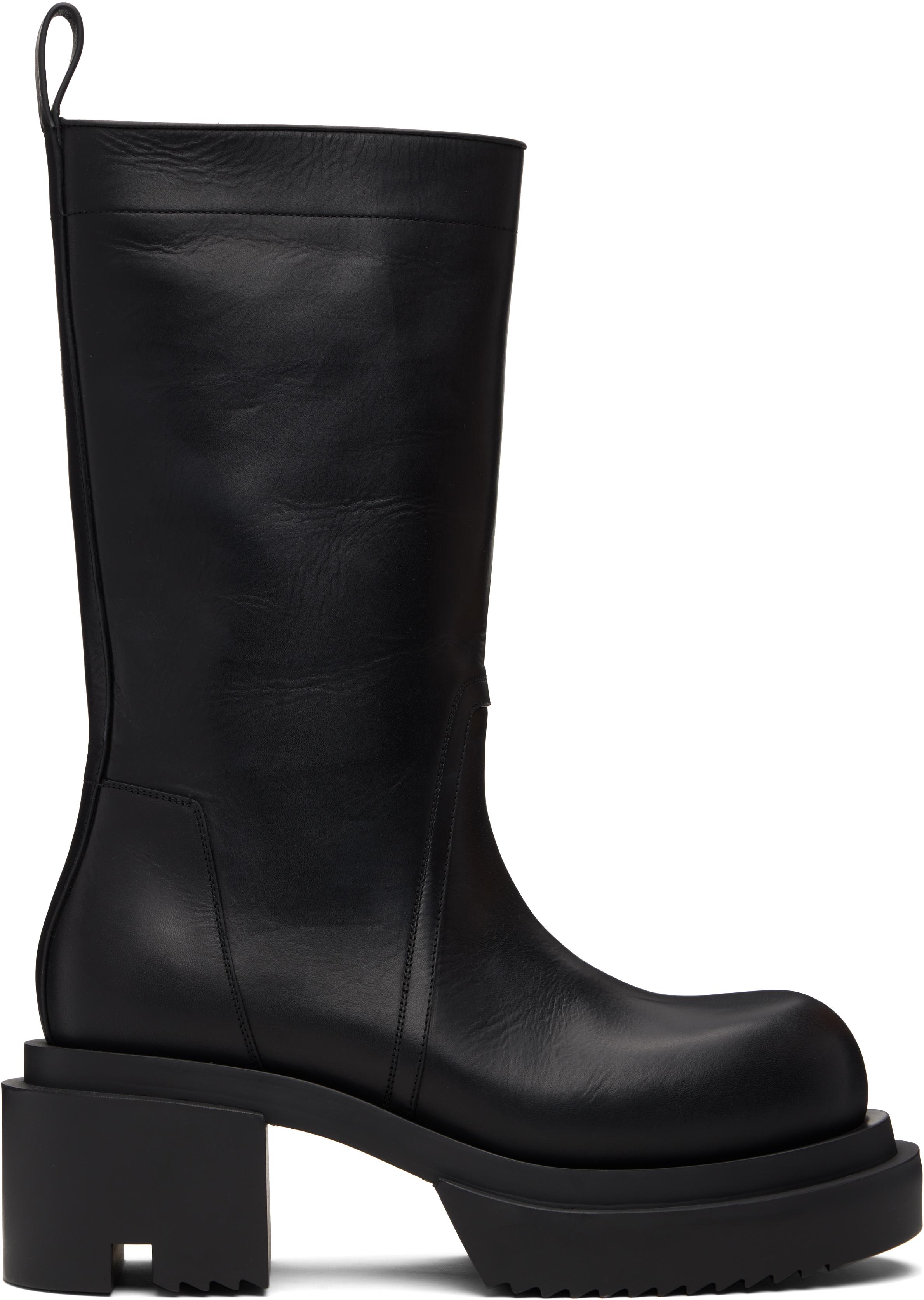 【RICK OWENS】ブラウン Hollywood Sliver チェルシーブーツ Brown Hollywood Sliver Platform Beatles Chelsea Boots by