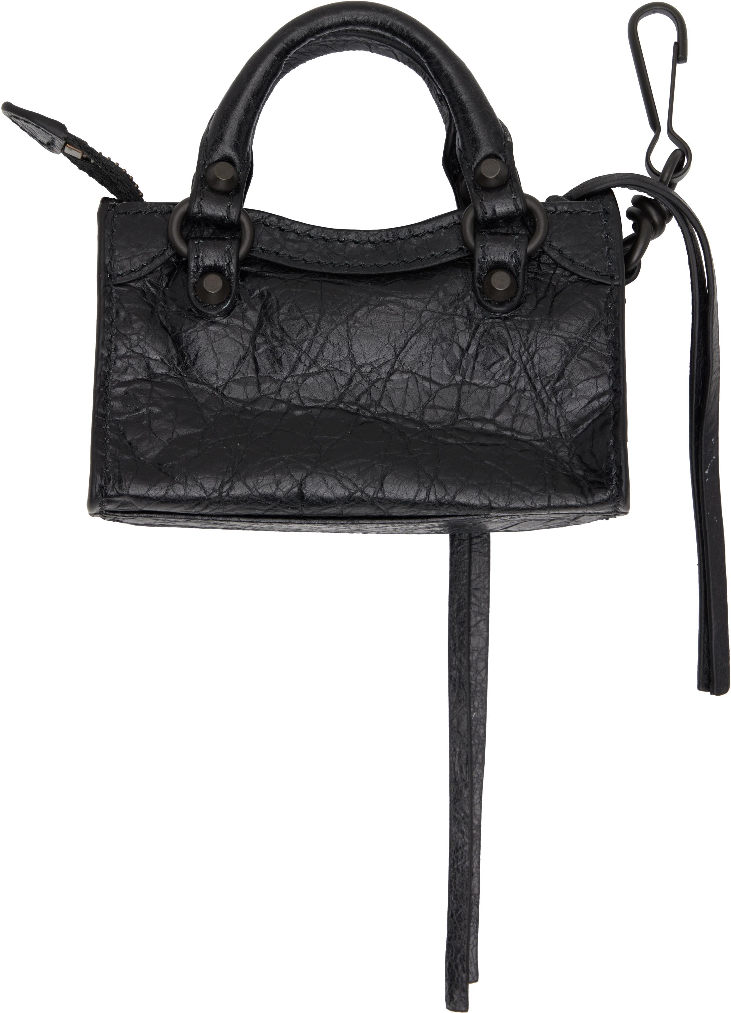 Balenciaga 'Le City' Micro Bag Charm in Black | Lyst