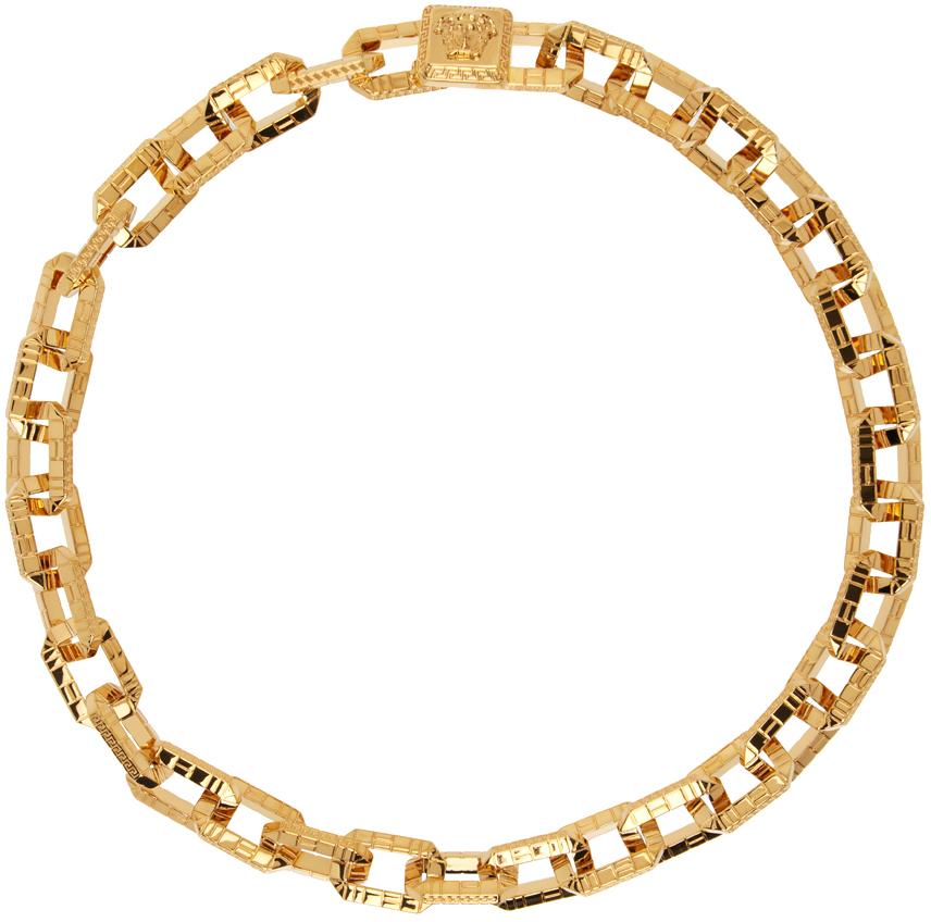 グレカ チェーン ブレスレット ゴールド | VERSACE JP