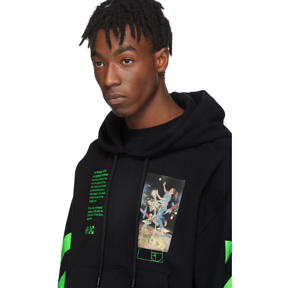 Off-White c/o Virgil Abloh Cotton Black Pascal Painting Hoodie for Men - Lyst