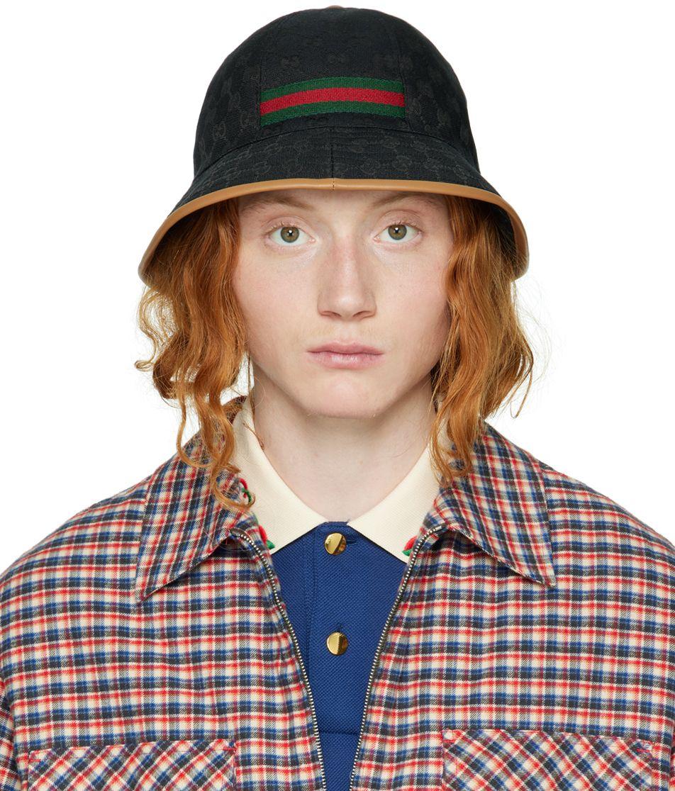 Gucci Black gg Bucket Hat in Blue for Men Lyst