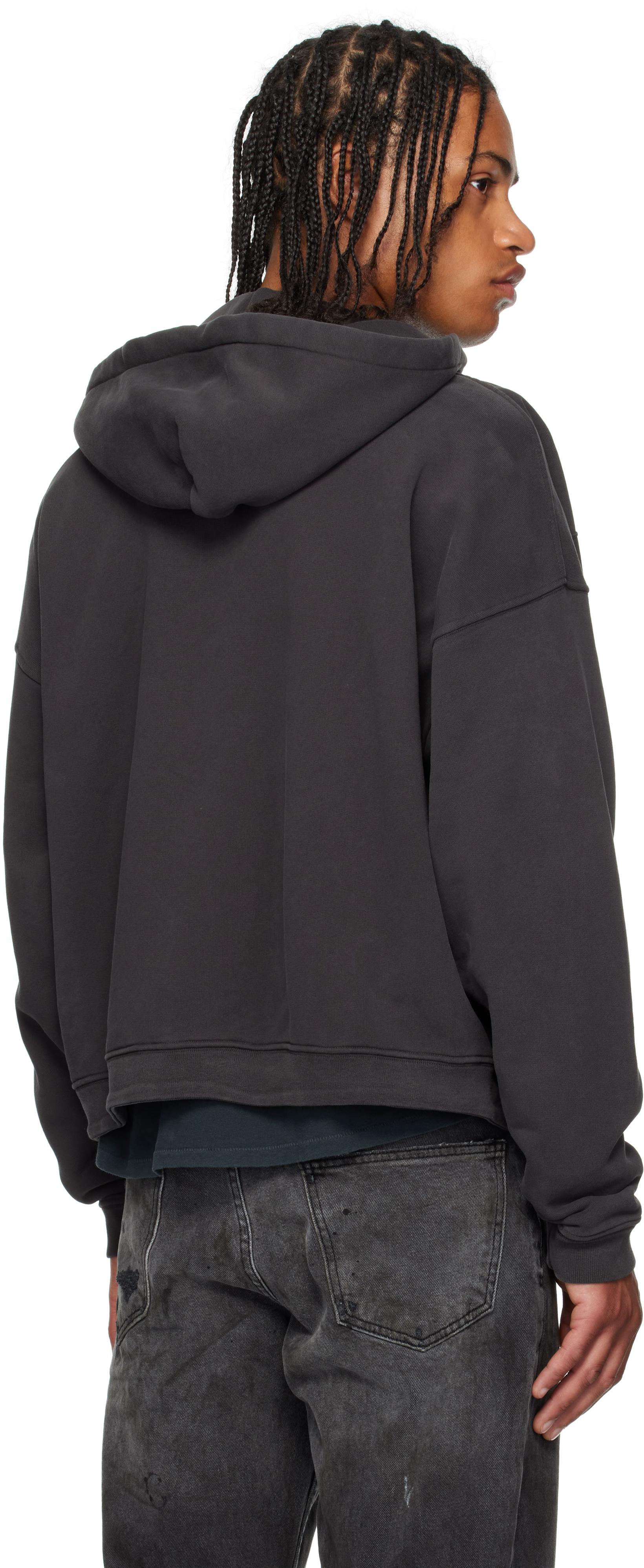 ENFANTS RICHES DÉPRIMÉS黒いグラフィックパーカジッパー付き ENFANTS