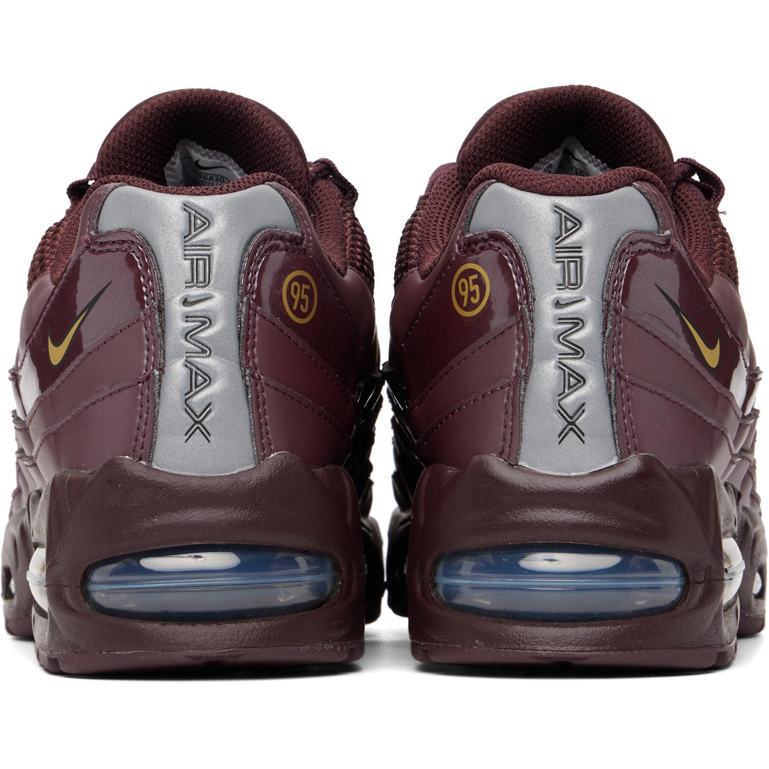 メンズ Nike バーガンディ Air Max 95 Big Bubble スニーカー パープル 
