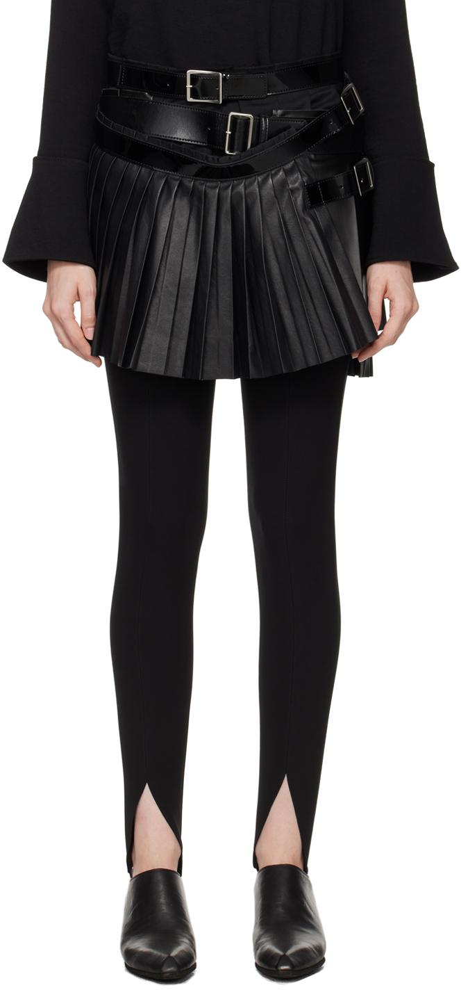Junya Watanabe レディース ブラック レイヤード ミニスカート スカート