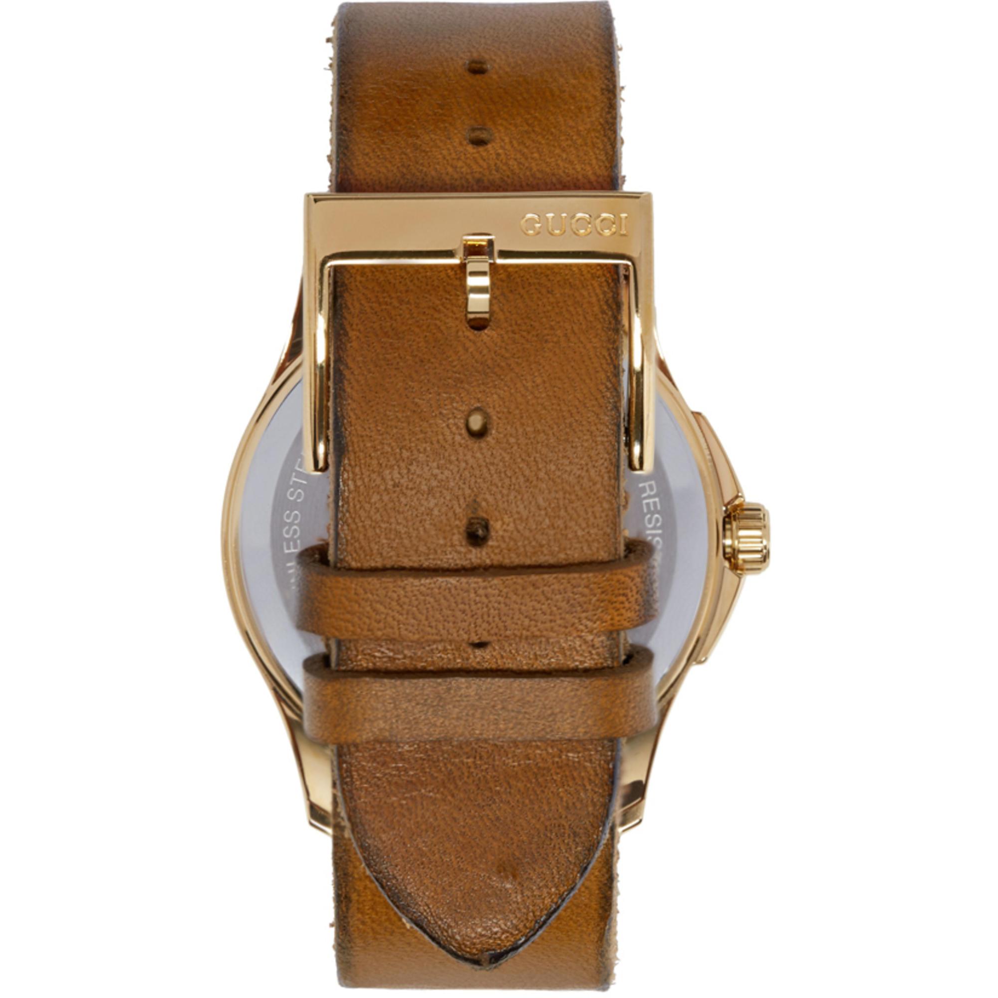 Gucci Gold Medium G timeless Tiger Watch in Metallic Lyst Australia