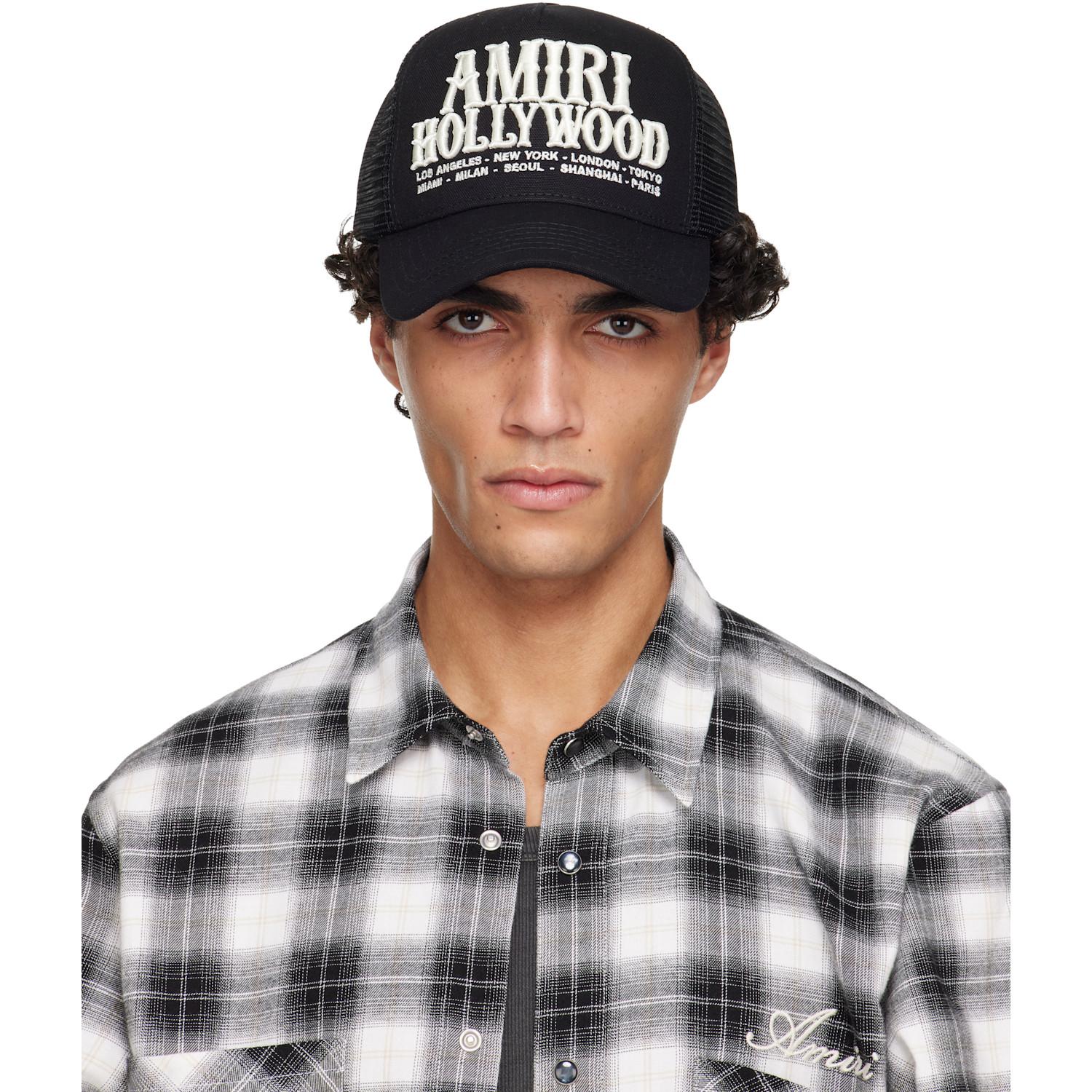 Amiri Hollywood' Trucker Cap in Black for Men | Lyst