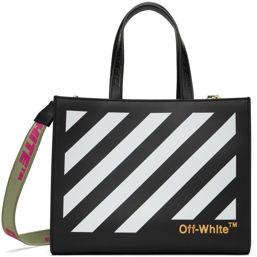Off-White Diag Hybrid Shop 28 Leather Tote Bag - Farfetch
