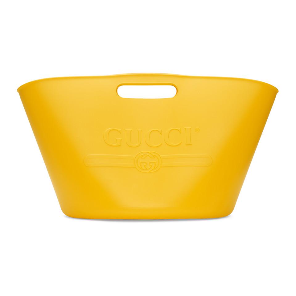 gucci bucket bag yellow