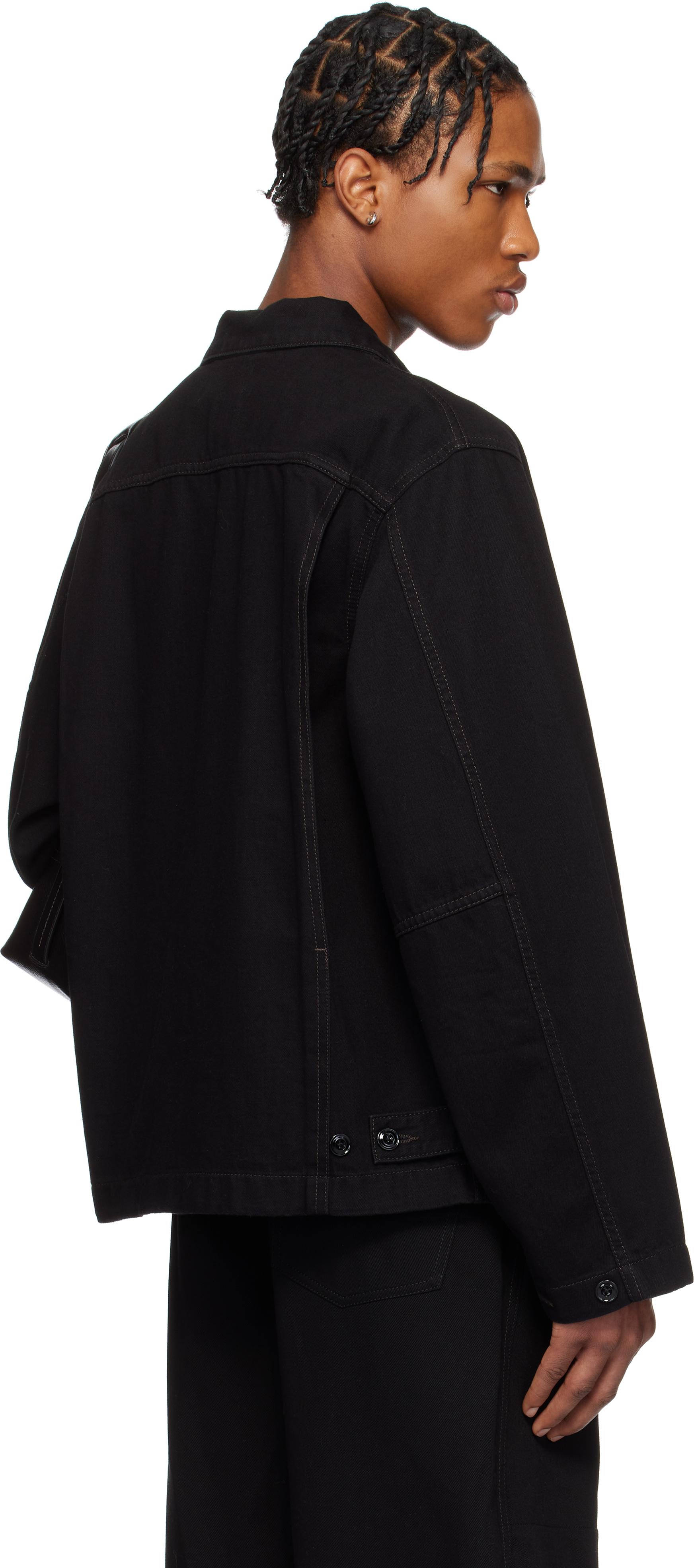 メンズ Lemaire ブラック ボクシー デニムジャケット ブラック | Lyst