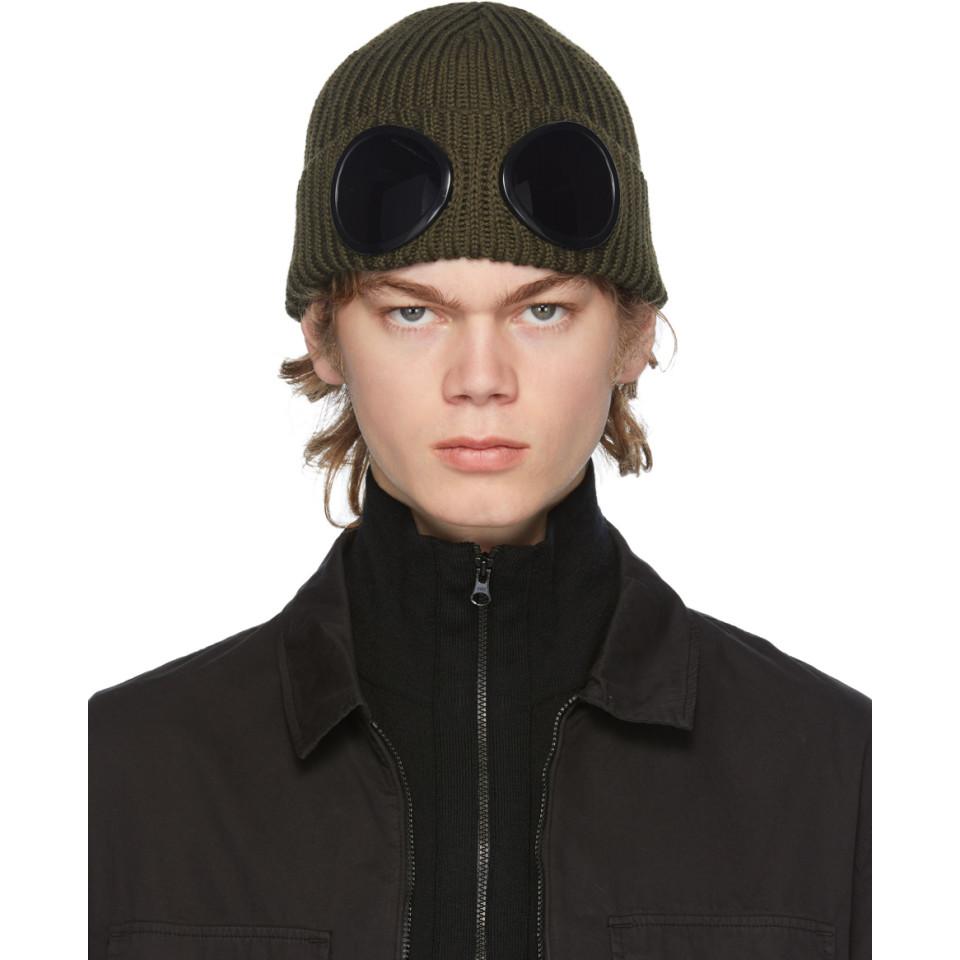 C.P. Company Goggle Beanie Green for 