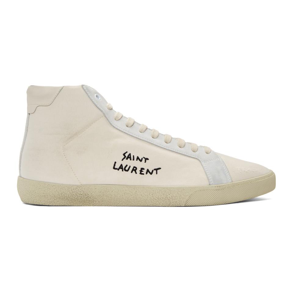 Saint Off-white Damaged Court Classic Sl/06 High-top Sneakers Men Lyst
