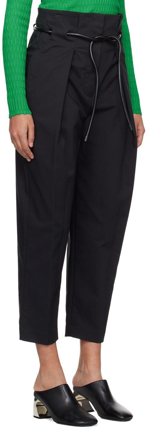 3.1 Phillip Lim Black Origami Pleated Trousers | Lyst