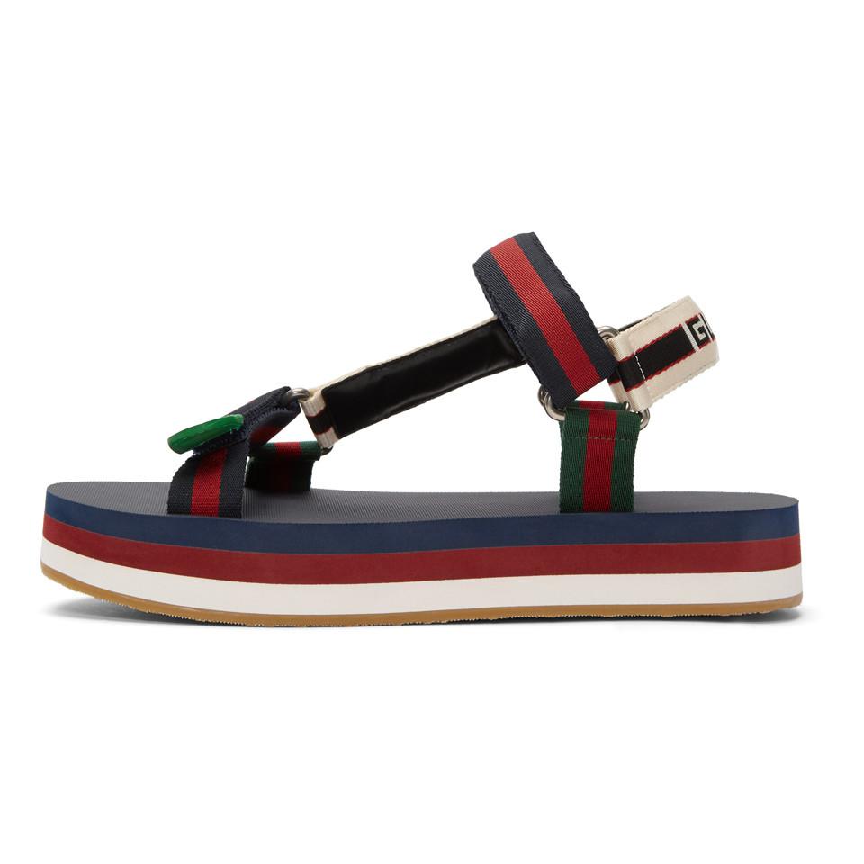 gucci multicolor bedlam sandals