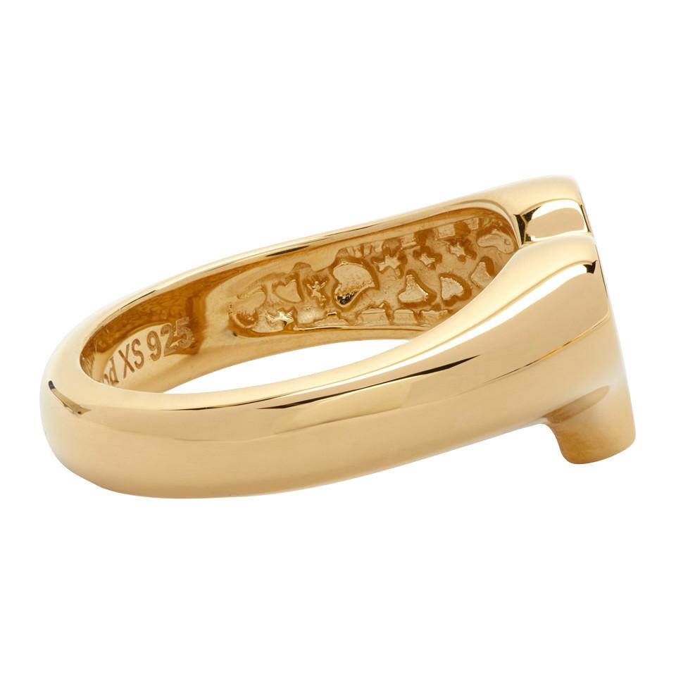 【関税込み】Vivienne Westwood ゴールド Marybelle リング Vivienne Westwood Gold Marybelle Signet Ring in Metallic for