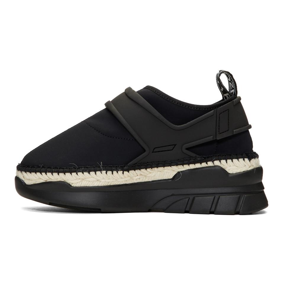 black espadrille sneakers