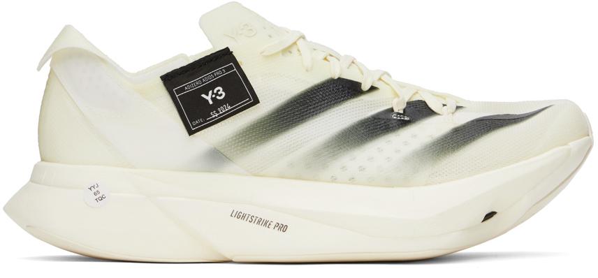 関税負担無【Y-3】オフホワイト Adios Pro 3.0 スニーカー Y-3 Off- Adios Pro 3.0 Sneakers in Black for Men | Lyst