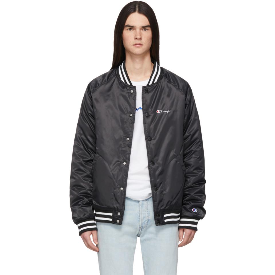 champion satin bomber jacket