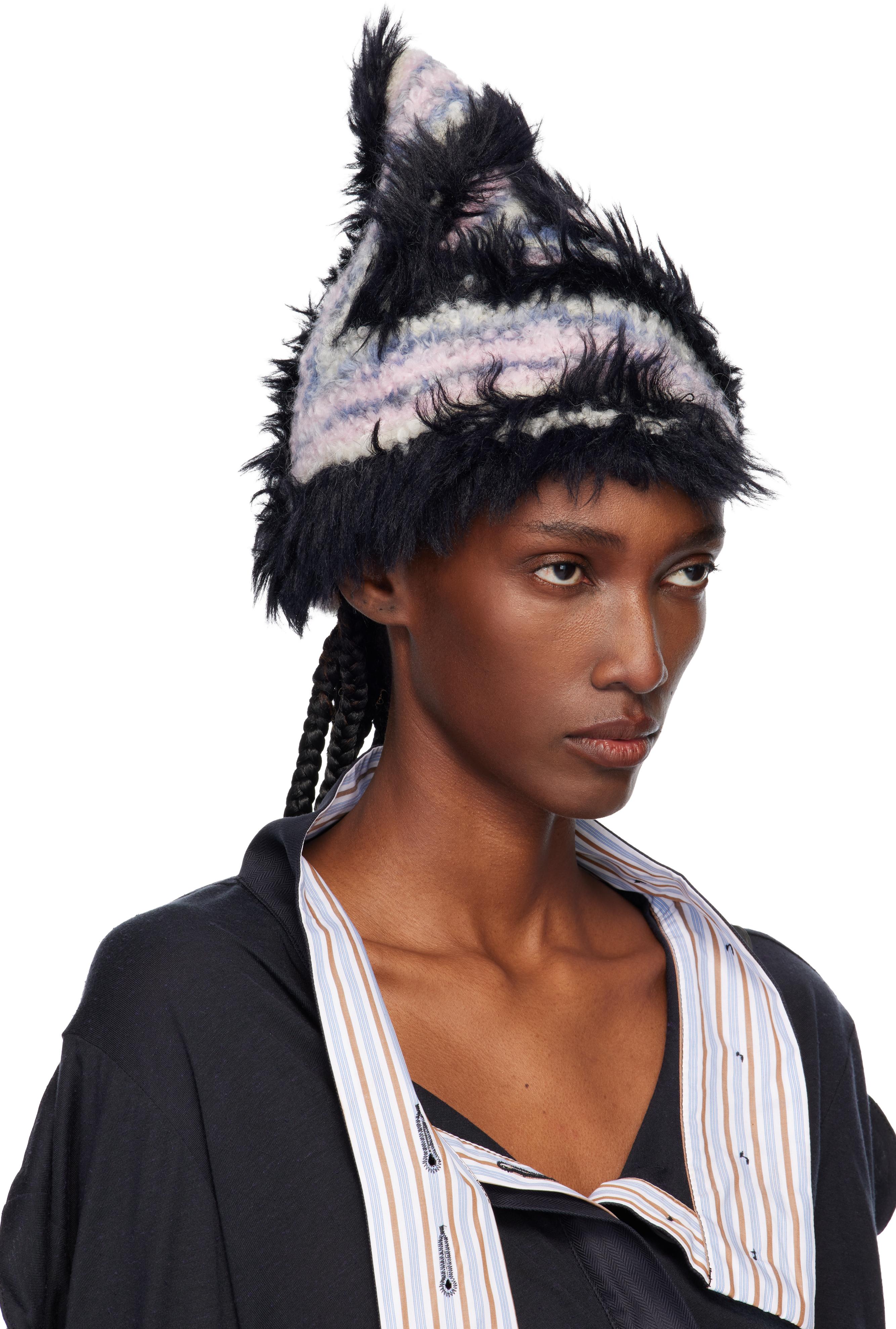 【タグ付き・匿名】Kiko Kostadinov 25fw Tarr ビーニー Kiko Kostadinov Chevron Knit Beanie in Blue | Lyst