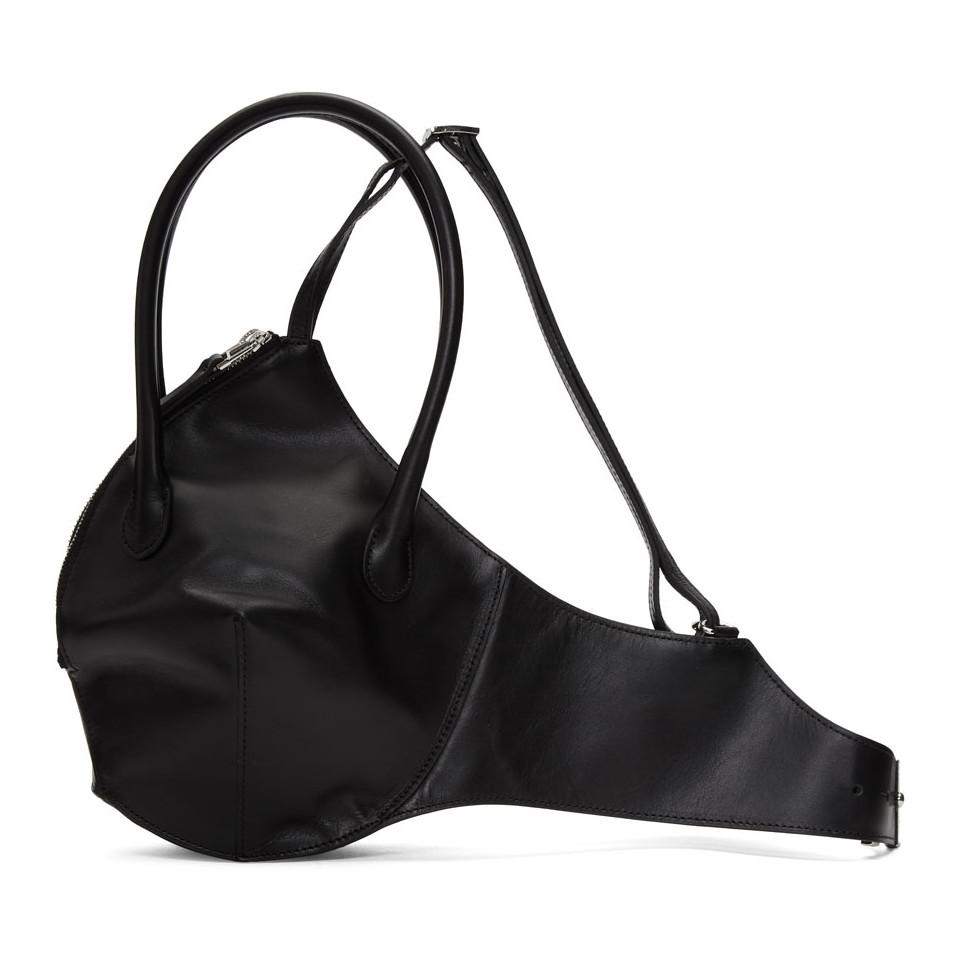 Buy Helmut Lang Bra Bag Convertible Textured-leather Shoulder Bag