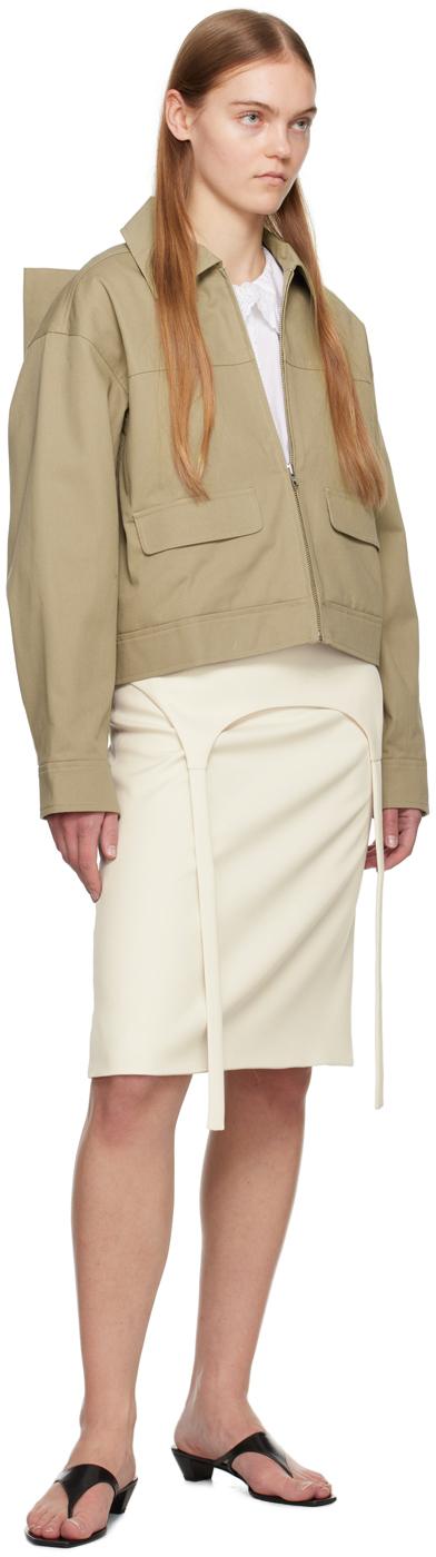 Sandy Liang Jiji Jacket in Natural | Lyst