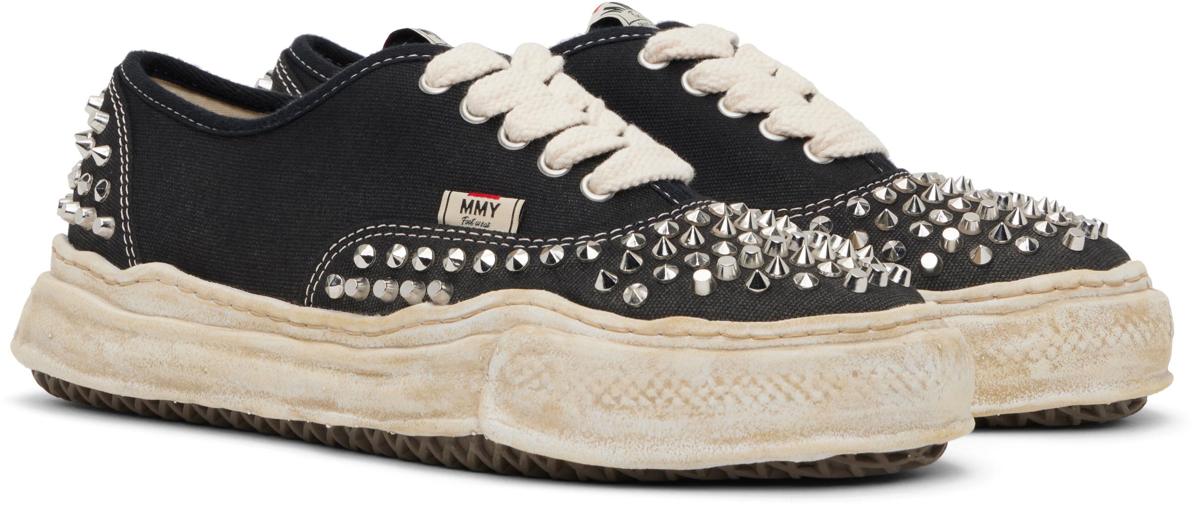 Maison Mihara Yasuhiro Baker Og Sole Studded Canvas Low-Top