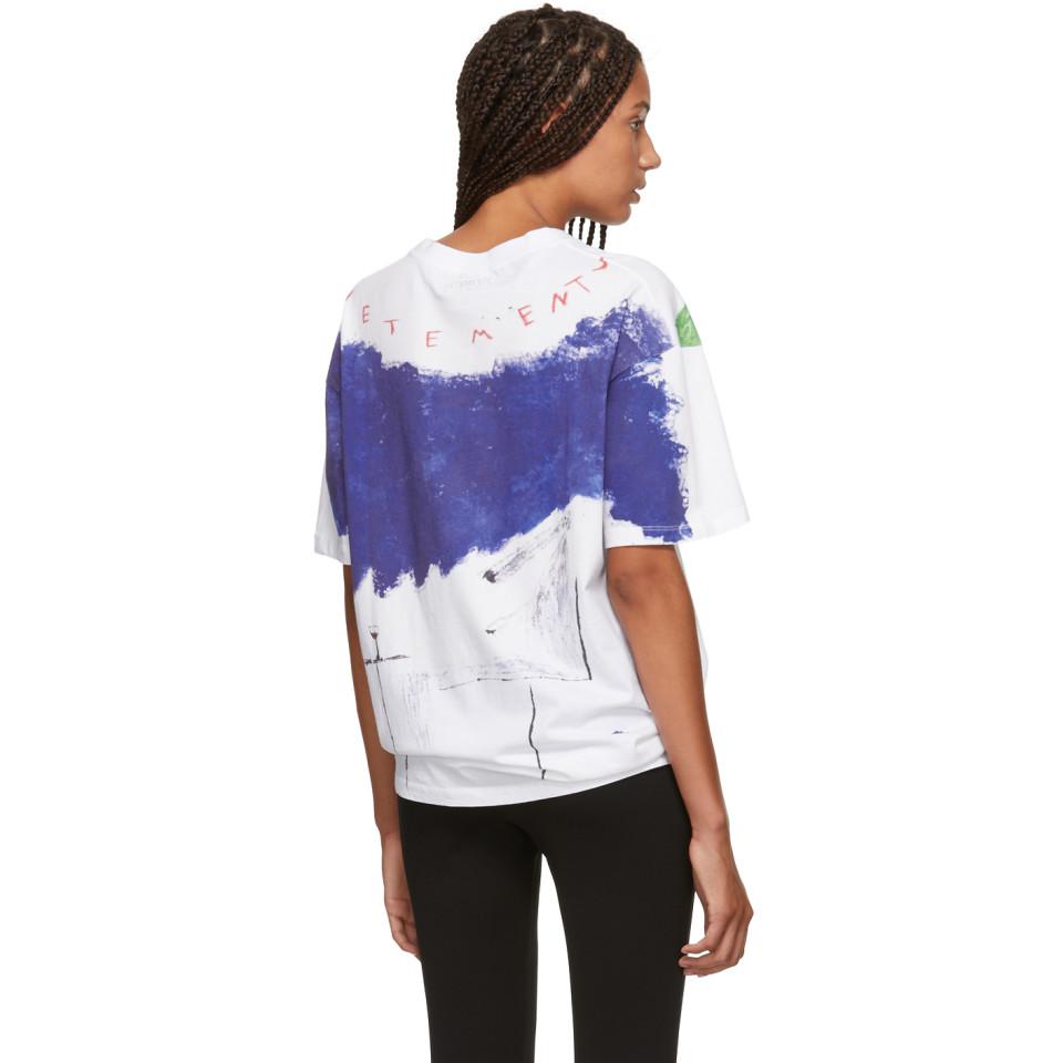 Vetements Cotton White Elephant Red Sun 