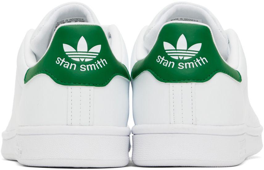 adidas Originals White Stan Smith Sneakers in Black for Men | Lyst