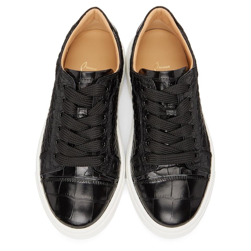 christian louboutin crocodile sneakers