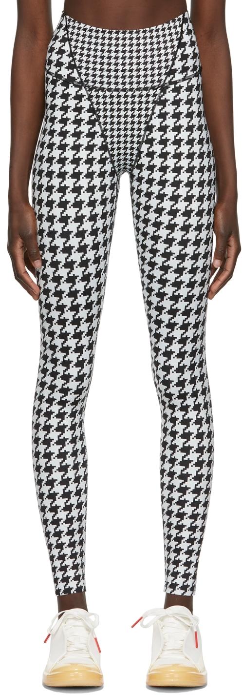 adidas Black & White Houndstooth Tight | Lyst