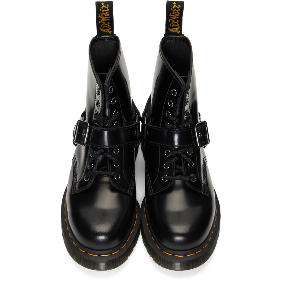 Dr. Martens Black 1460 Harness Lace-up Boots for Men | Lyst
