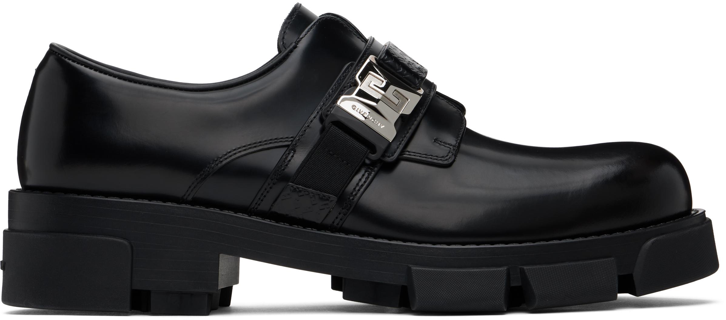 Givenchy メンズ ブラック Terra ローファー スリッポンシューズ