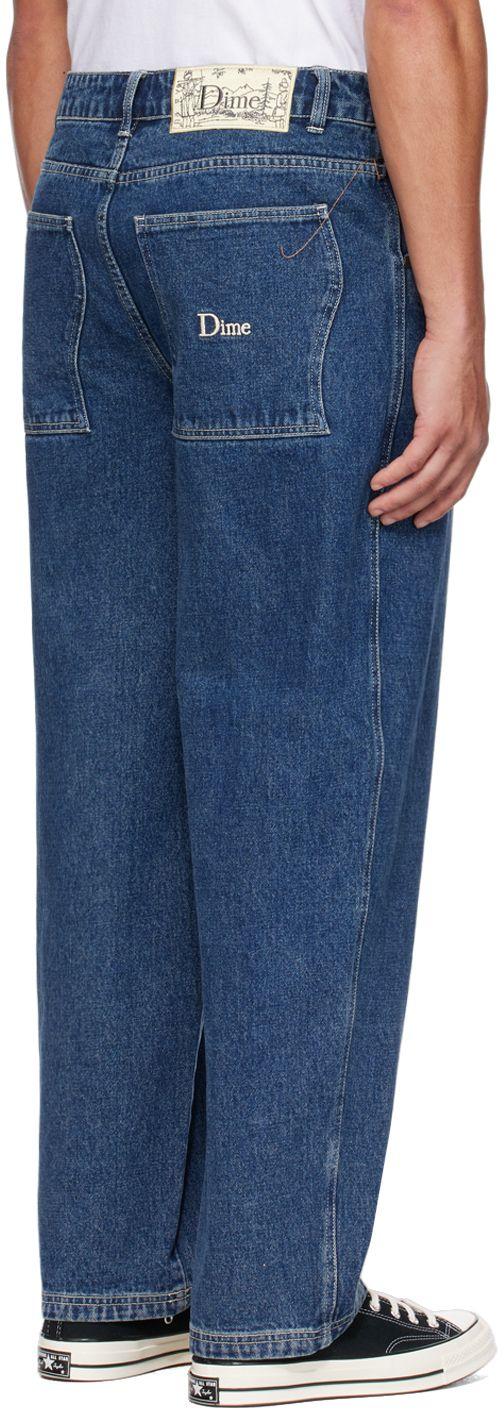 Dime Indigo baggy Jeans in Blue for Men | Lyst