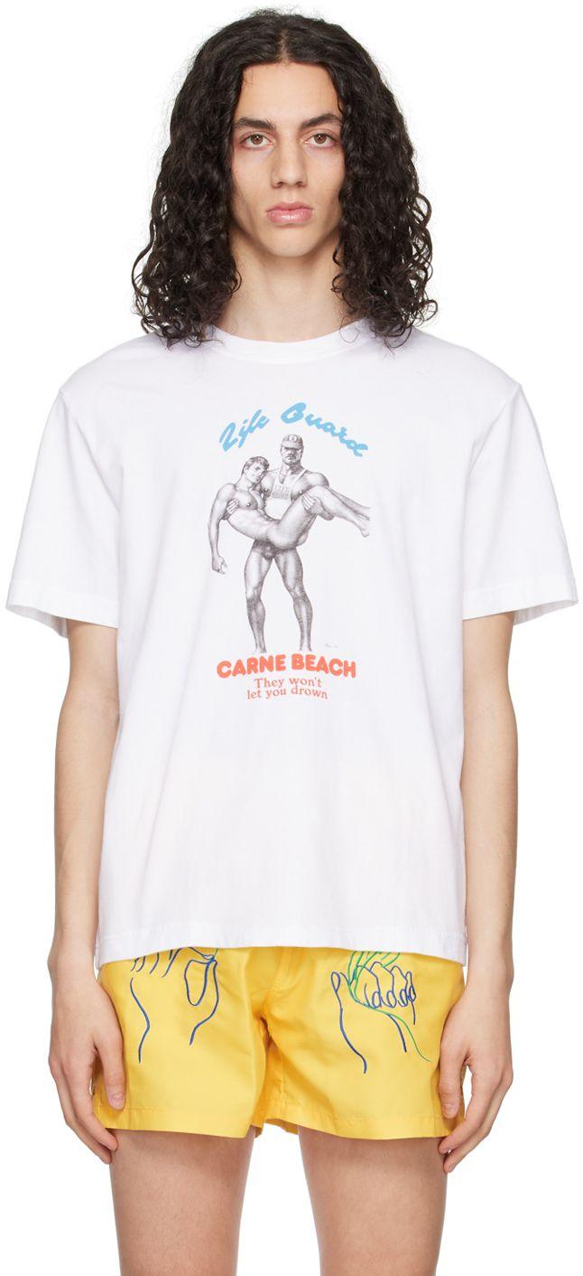 Carne Bollente Save Me Tom T-shirt in White for Men | Lyst